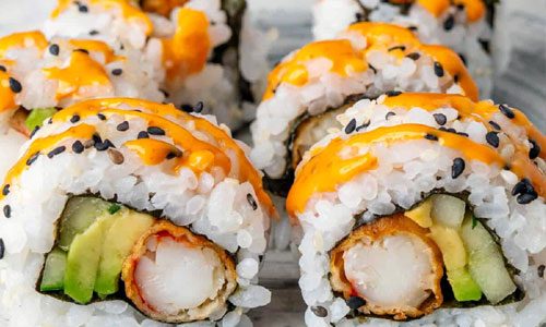 Japanese Cuisine Tempura Sushi Plate